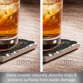 thumbnail image 6 of Thirstystone "No Worries" Single Tumbled Tile Stone Coaster, 6 of 7