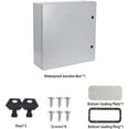 thumbnail image 5 of NEMA Steel Electrical Box,IP66 Waterproof & Dustproof, Outdoor/Indoor Electrical Enclosure Lockable Junction Box Size 16" L *10" W *24" H, 5 of 7