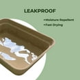 thumbnail image 3 of The Wit Cat Disposable Litter Boxes, Large Size, 6-Pack (Aprox. 3 Month Supply/Cat), Leakproof, Sturdy and Eco-Friendly, 3 of 10
