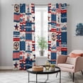 thumbnail image 6 of Kitchen Curtains 84 Inch Length 2 Panels, Independence Day Grommets Window Treatment Curtain, Gnomes Star Truck Flag Farmhouse Thermal Curtains Drapes for Living Room/Bathroom, 6 of 9
