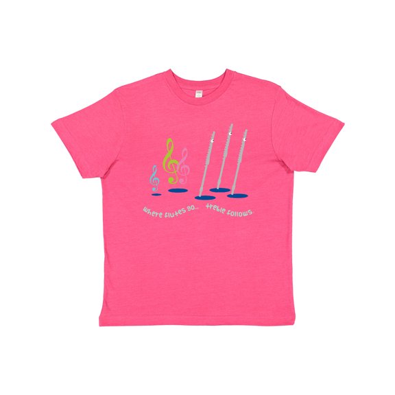 Inktastic Flute Player Gift (treble) Youth T-Shirt