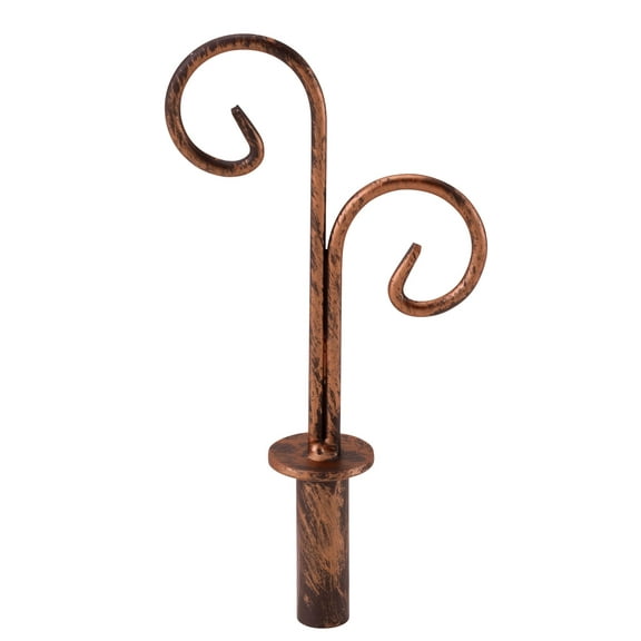 Boutique Cobblestone Double Curl Finial for Counter Merchandise Hooks