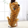 thumbnail image 4 of 1 pieza de simulación de tigre, leopardo, pantera, juguete de peluche, animales de peluche suaves, simulación de tigre blanco, jaguar, muñeca, regalo para niños, 4 of 5