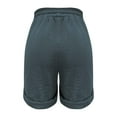 thumbnail image 5 of Mlzmgr Linen Shorts for Women 7 Inch Drawstring Elastic Waist Shorts with Pockets Casual Travel Shorts, 5 of 5