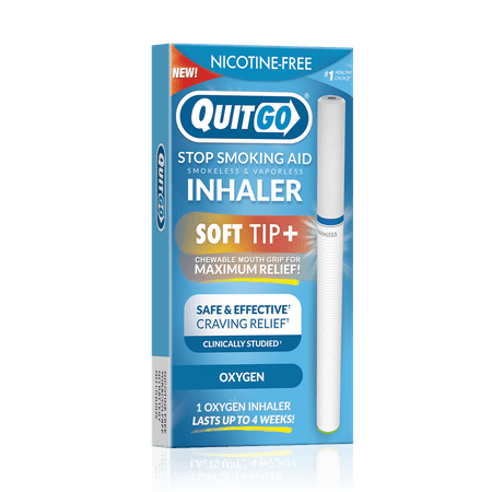 QuitGo,Oxygen,Stop Smoking Inhaler, Nicorette Alternative,1pk