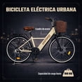 thumbnail image 2 of Bicicleta Electrica Vintange 7 Vel 35km/h Frenos Disco Urban Batería Interna, 2 of 7