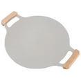 thumbnail image 1 of Nonstick Aluminum BBQ Grill Plate with Handles for Gas Stovetop Induction Cooker Fast Uniform Heating, Nonstick Coating, Beech Handle, Cooking Helper, Indoor Outdoor Use, 1 of 7
