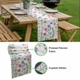 thumbnail image 5 of Spring Floral Table Runner - 72 Inch Long, Kitchen Dining Table Runner Dresser Scarves, Pink Blue Flowers Botanical Butterflies Farmhouse Decor for Coffee Tables Wedding Party Banquet, 5 of 8