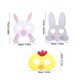thumbnail image 5 of 3 máscaras de conejito de Pascua y máscaras de pollito para niños, decoraciones para fiestas de Pascua, máscaras de mascarada y máscaras de cosplay, máscaras de animales, 5 of 7