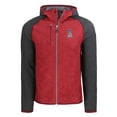 thumbnail image 2 of Men's Cutter & Buck  Heather Red/Heather Charcoal Los Angeles Angels Stars & Stripes Mainsail Sweater-Knit Full-Zip, 2 of 3