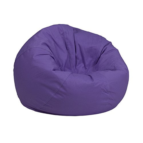 Small Solid Purple Kids Bean Bag Chair Walmart Com Walmart Com