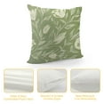thumbnail image 4 of Fenyluxe Sage Green Tulip Throw Pillow Covers Rustic Transparent Tulip Floral Pattern Cushion Decorative Pillowcases for Bedroom Living Room Sofa Home 22x22in, 4 of 5