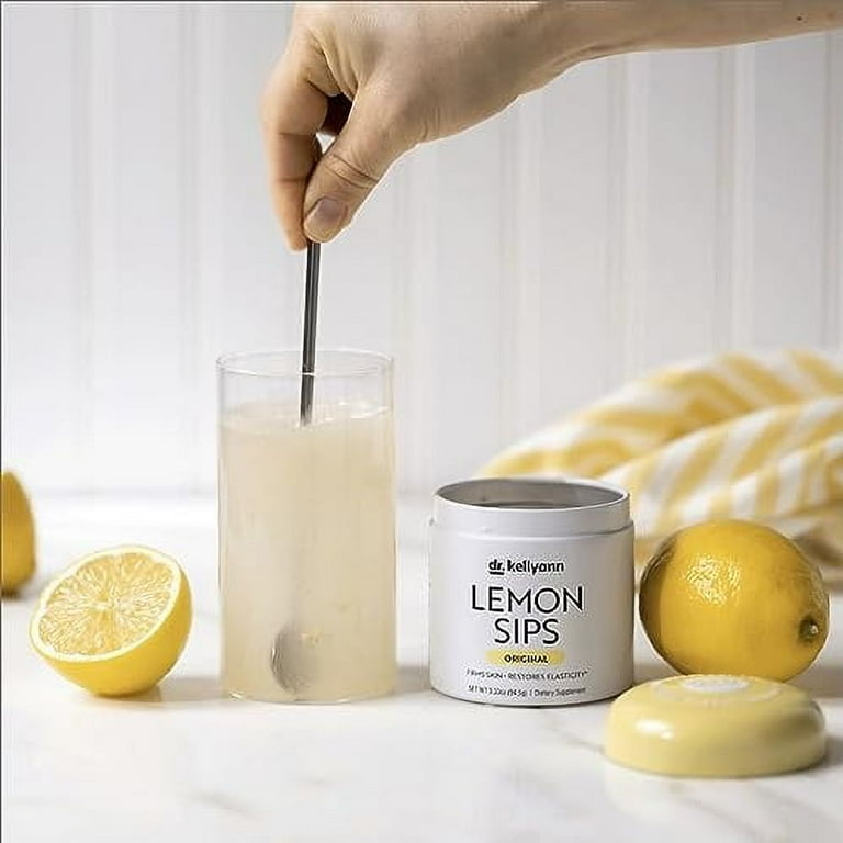 Dr. Kellyann's Lemon Sips, Citrus Drink Mix with Antioxidants