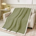 thumbnail image 5 of Anckoeil 4.92Ft×6.56Ft Soft Bubble Fleece Blanket Warm and Soft Single Layer Double-Sided All-Season Solid Color Plush Blanket, 5 of 7