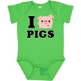 thumbnail image 3 of Inktastic I Love Pigs Boys or Girls Baby Bodysuit, 3 of 5