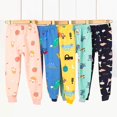 thumbnail image 4 of WhouRiu Toddler Girl Pants Cartoon Prints Elastic Waisted Velour Jogger Trousers Kids Girls Cute Casual Long Pants Yellow,Sizes 4-5, 4 of 5