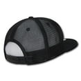thumbnail image 3 of Decky 1141 6 Panel High Profile Structured Quilted Trucker-Black, 3 of 3