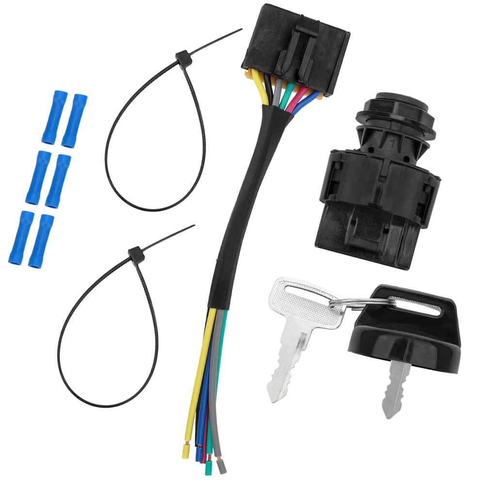 M MATI Ignition Key Switch Harness Kit for Polaris Ranger RZR Sportsman Scrambler Magnum Trail Blazer Trail Boss Xplorer Xpedition General INDY RMK Rush SwitchBack SKS