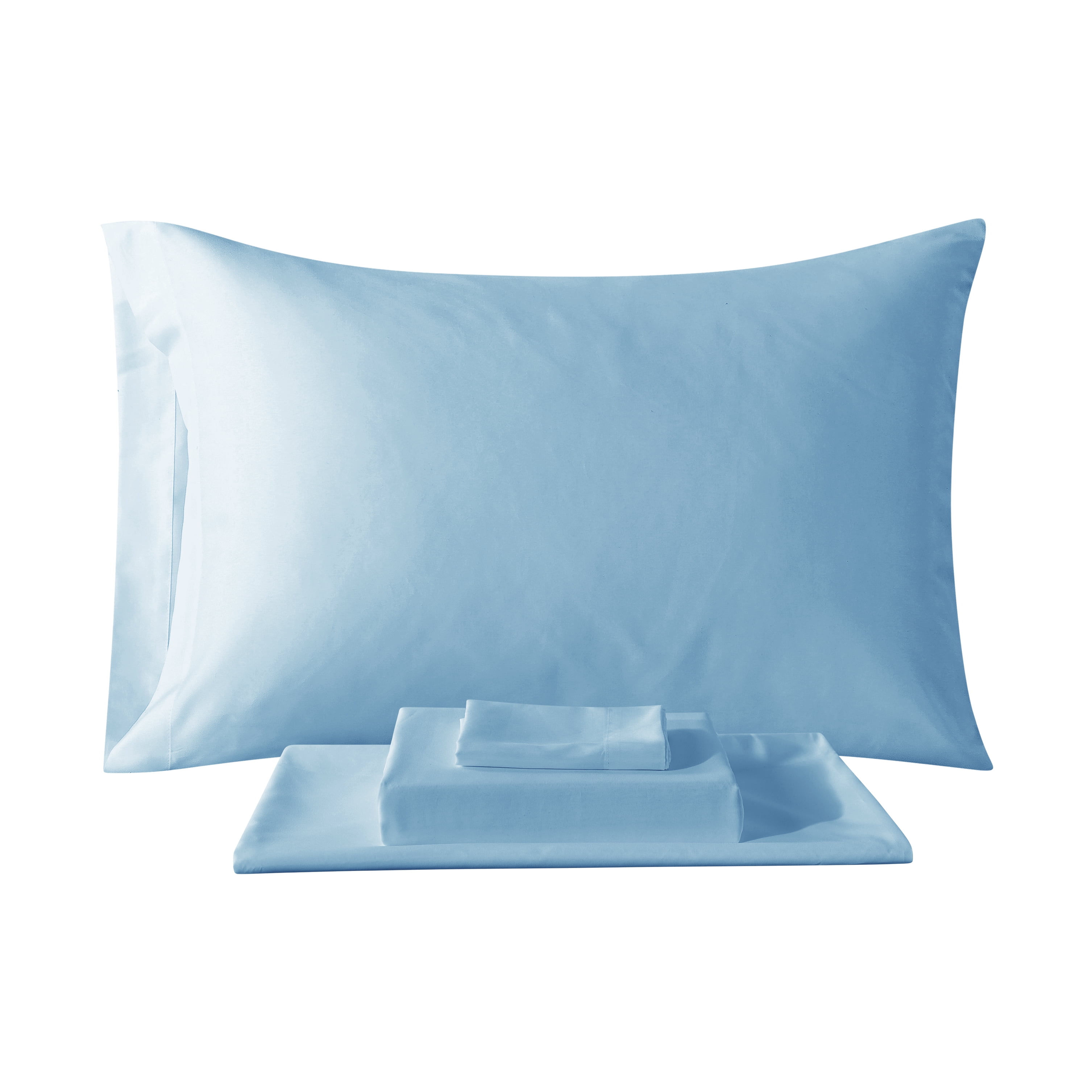 Mainstays Navy 7 Piece Bed in a Bag Comforter Set with Sheets, Full