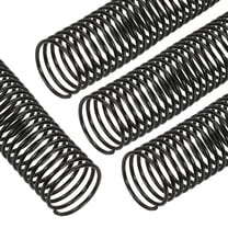 Uxcell 50 Pack Plastic Spiral Binding Coils, 30mm(1-3/16") Binding Coils 240 Sheet Capacity Spiral Binder Rings, Black