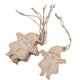 thumbnail image 1 of Colgantes de madera de Papá Noel de la Navidad 12pcs con la decoración de la ejecución de la cuerda del yute Soledad Colgante de madera de Papá Noel, 1 of 8