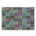 thumbnail image 2 of Moroccan Cutting Board, Arrangement of Ceramic Mosaic Tiles and with Mathematical Geometric, Decorative Tempered Glass Cutting and Serving Board, Large Size, Multicolor, by Ambesonne, 2 of 5