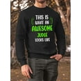 thumbnail image 2 of Awesome Judge Looks Like Sweatshirt Men -Smartprints Designs, Male x-Large, 2 of 4