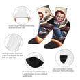 thumbnail image 5 of Lsque Chucky Printed Crew Socks, Moisture-Wicking Socks, Athletic Socks for Men Breathable Cushion Socks Casual Sport Socks for Running Traveling, 5 of 6