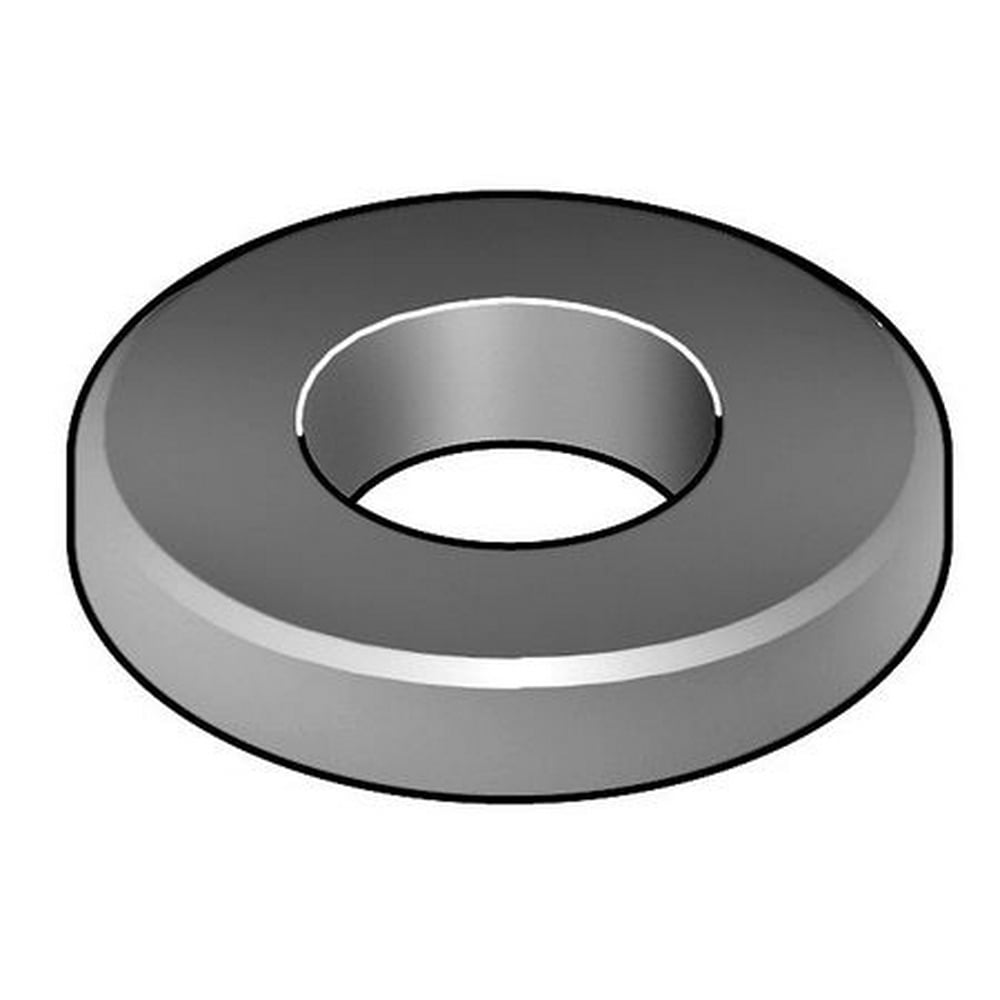 1" x 2" OD Plain Finish Case Hardened Steel Beveled Flat Washer