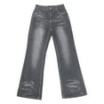 thumbnail image 5 of Vividxx Stretch Denim Flared Bootcut Jeans High Waist Slim Fit Trousers With Bottom Long Length Fashion Clothing, 5 of 6