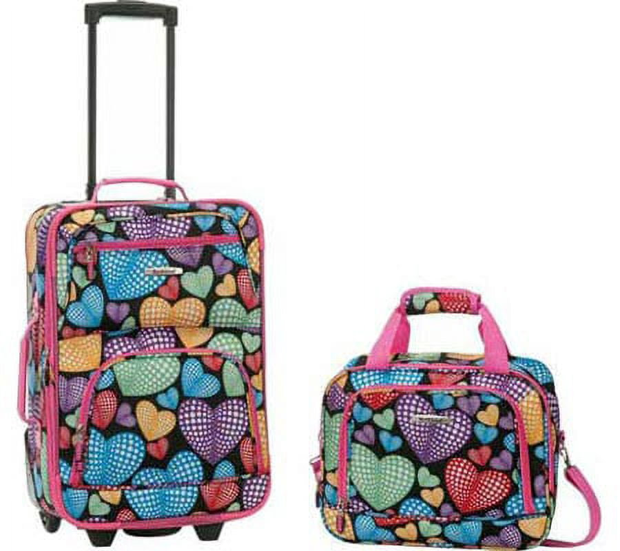 Rockland Fashion Softside Upright 2 Piece Luggage Set F102