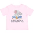 thumbnail image 3 of Inktastic My Oma and Opa Love Me to the Moon and Back Elephants Boys or Girls Baby T-Shirt, 3 of 5