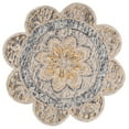 thumbnail image 1 of LR Resources DAZZL54092GRY60RD Dazzle Aztec Round Indoor Area Rug - Grey, 1 of 8