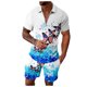 thumbnail image 4 of Playeras Estampadas Para Hombre, Camiseta Holgada Con Estampado De Letras De Ciudad Para Hombre, Conjunto De Ropa Deportiva De Verano, Ropa Deportiva Informal, 4 of 4