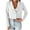 White, variant on Fesfesfes Women Cardigan Women Business Attire Lapel Solid Color Slim Fit Short Long Sleeve Cardigan Coat Tops Sale Items