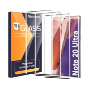 can 3 Pack Galaxy Note 20 Ultra Screen Protector, 9H Tempered Glass, Ultrasonic Fingerprint Support, 3D Curved,HD Clear Scratch Resistant for Samsung Galaxy Note 20 Ultra 5G Glass Screen Protector