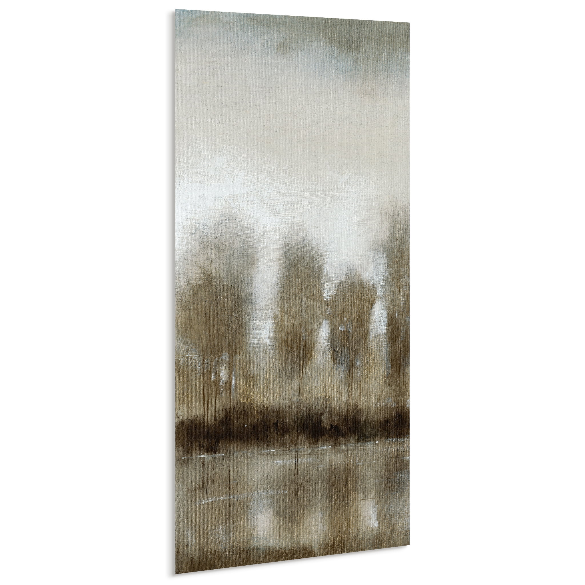 Empire Art Direct Subtle Reflection A-D Frameless Free Floating Tempered Glass Panel Graphic Wall Art, 48" x 24" each, Ready to Hang