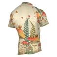 thumbnail image 2 of joogoo Snail on Mushrooms Pattern Men's Cycling Jerseys Mountain Bike Short Sleeve Tops 2XL, 2 of 7