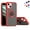 Red, variant on Entronix Shockproof Matte Case Designed for iPhone 13 Mini, Shockproof Rotating Holder Ring, Black