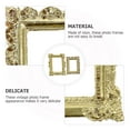 thumbnail image 3 of 20 Pcs Vintage Picture Frames Gold Photo Frames Mini Picture Frames Gold Decor DIY Picture Frame Photo Frame Ornaments Accessories Resin, 3 of 6