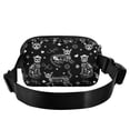 thumbnail image 2 of Fanny Pack CBBYY Death Halloween Cats Gothic para mujeres y hombres, 2 of 7