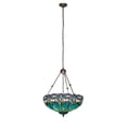 thumbnail image 2 of 22" Wide Tiffany Hanginghead Dragonfly Inverted Pendant, 2 of 7