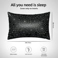 thumbnail image 6 of Bingfone Spider Web Black Print Satin Pillowcase for Hair - Standard Size with Zipper Silky & Soft Pillow Covers,20x30 inches, 6 of 8