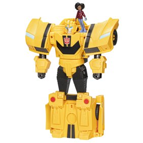Transformers EarthSpark Spin Changer Bumblebee 8" Action Figure & Rob Malto