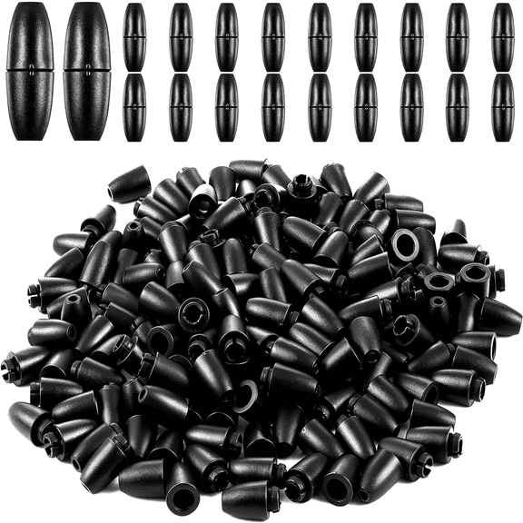 BZCOE 100Pcs Breakaway Clasps for Necklace Plastic Safety Bracelet Clasps for Lanyard Bead Barrel Connectors for Necklace Bracelet Jewelry Making Diy(Black)