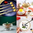 thumbnail image 5 of 8 Pieces Flower Spoon Dessert Spoon Set, Coffee Spoon Sugar Spoon Ice Cream Spoon Stirring Spoon , Reusable Stainless Steel Creative Dessert Spoon, 5 of 5