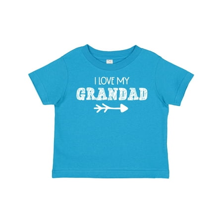 

Inktastic I Love My Grandad with Arrow Gift Toddler Boy or Toddler Girl T-Shirt