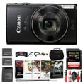 thumbnail image 1 of Cámara digital Canon PowerShot ELPH 360 HS negra 1075C001 + Tarjeta de memoria 64 GB + Batería NB11L + Estuche + Cargador + Lector de tarjetas + Software Corel Photo + Cable HDMI + Trípode flexible, 1 of 6
