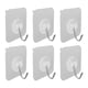 thumbnail image 2 of 10 ganchos adhesivos para pared de cocina, transparentes, reutilizables, sin costuras, impermeables, autoadhesivos para baño y cocina, 2 of 10
