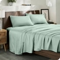 thumbnail image 1 of Organic Sateen Sheet Set - 400 Thread Count - 100% Organic Cotton - 4 Piece - King, Willow, 1 of 7
